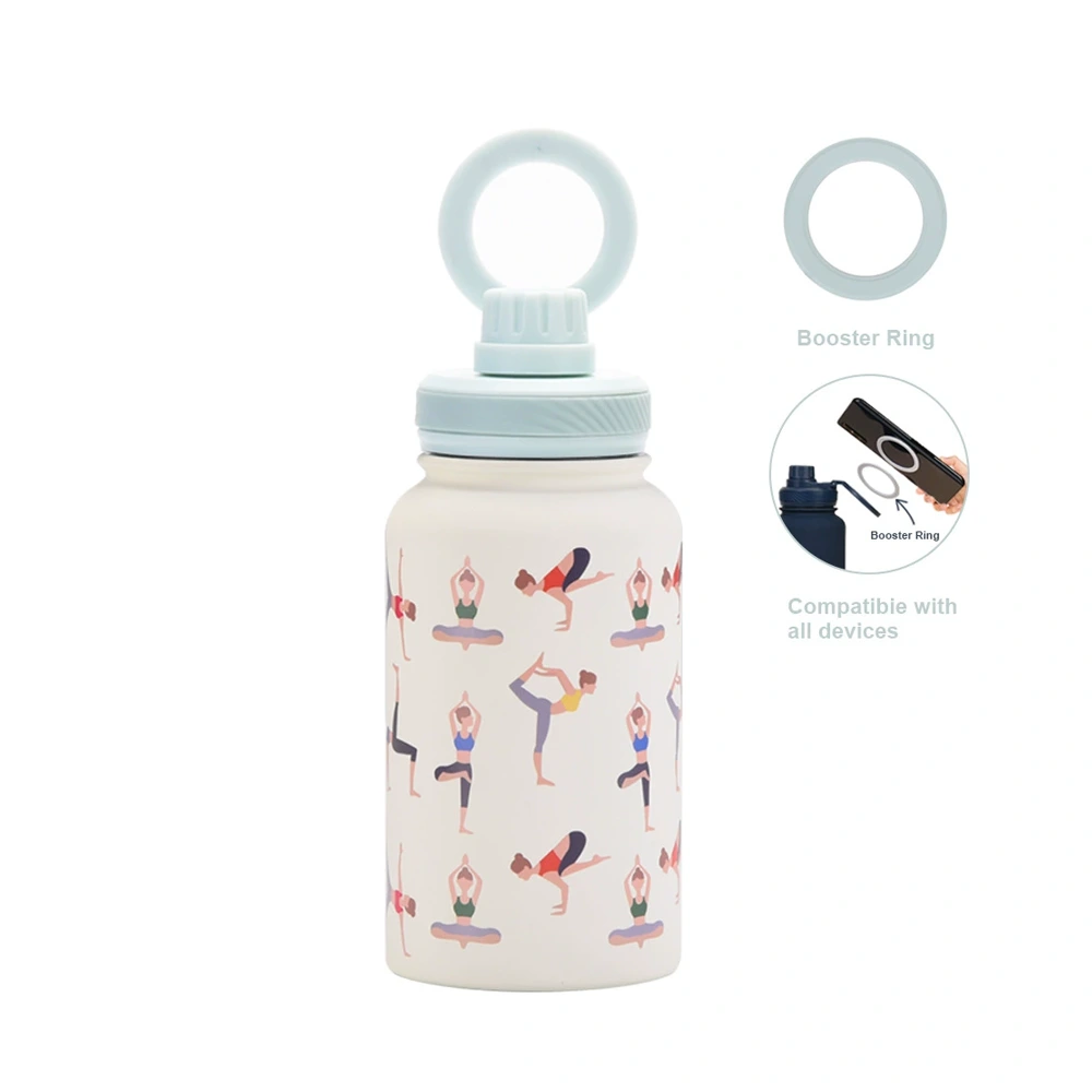 磁吸支架印花保溫杯