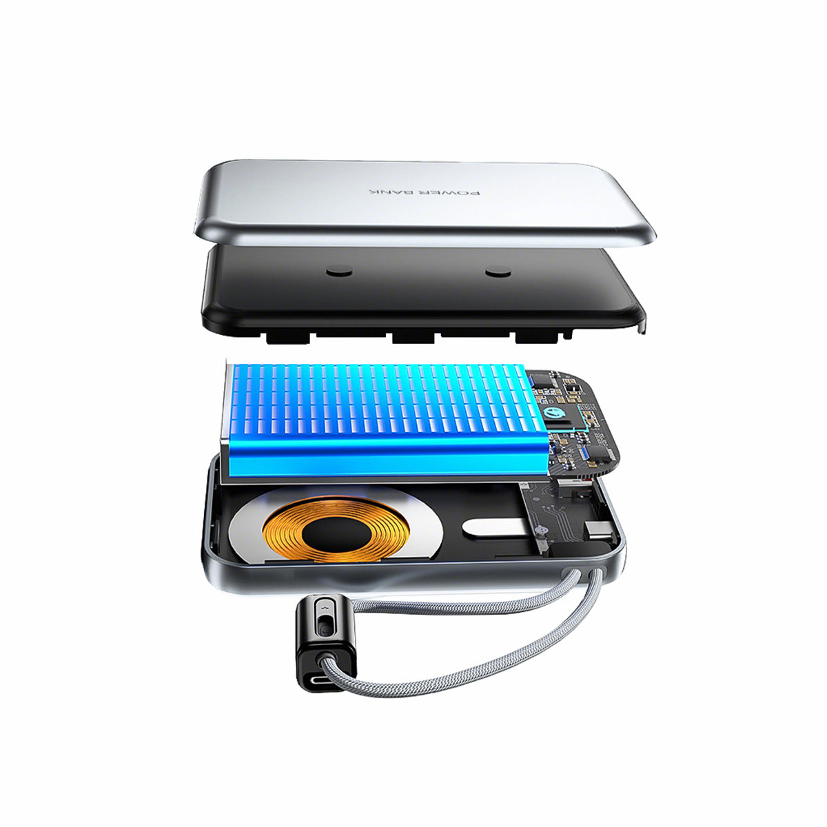 Magnetic Dual-Cable Fast Charging Power Bank